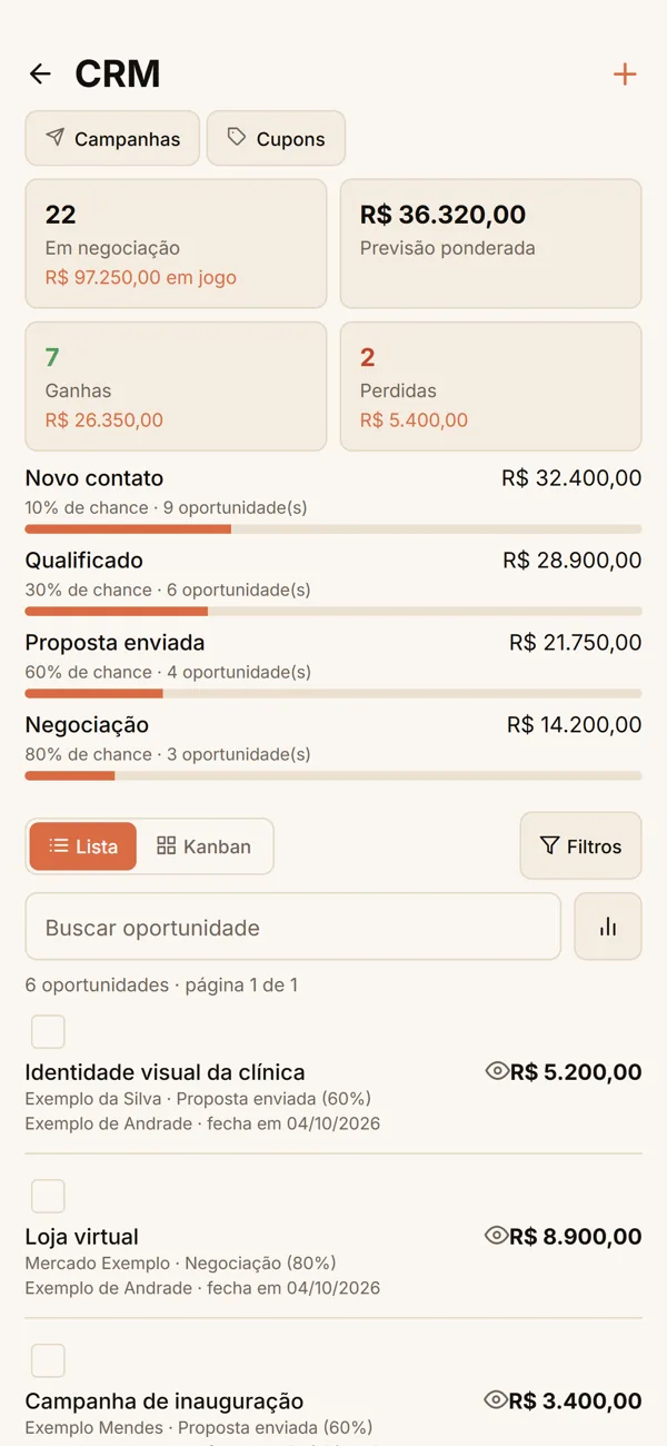Tela do aplicativo: Quem está perto de comprar